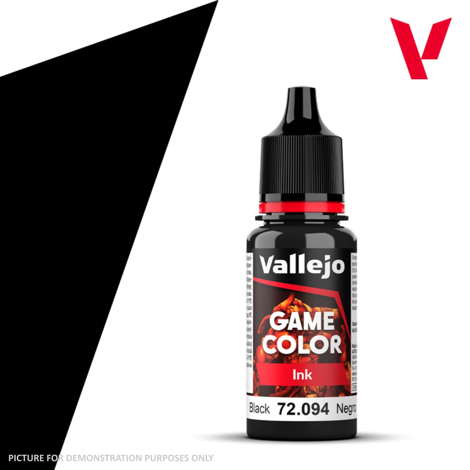 Vallejo Game Colour Ink - 72.094 Black 18ml